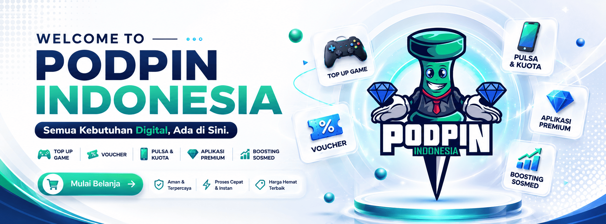 PodPin Indonesia — Topup Voucher Game Termurah dan Terlengkap!